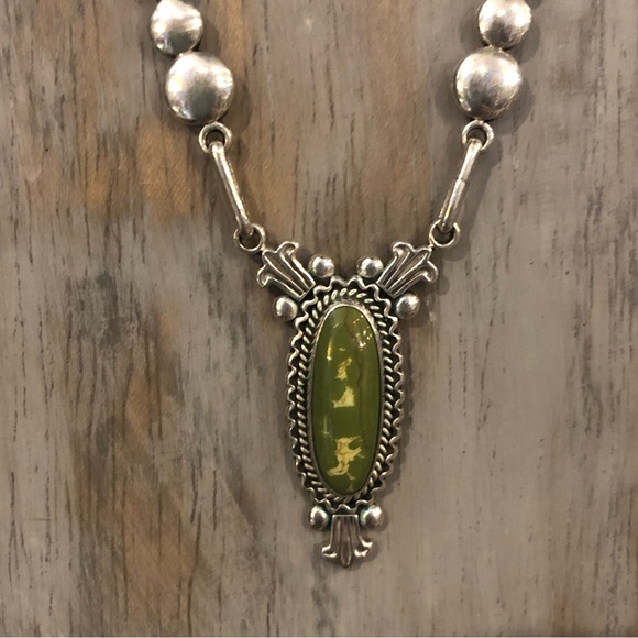 Manassa Sterling Turquoise Necklace - Picture 7 of 10